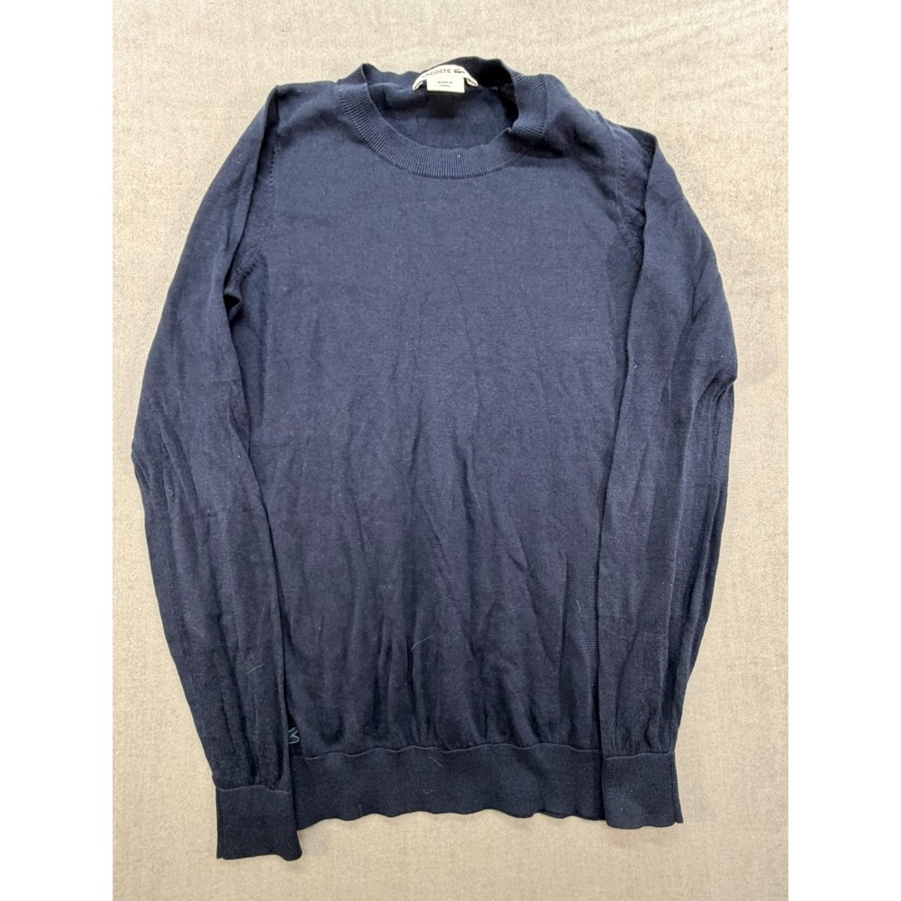 Lacoste Women Cotton Sweater Pullover Blue Size 32‎